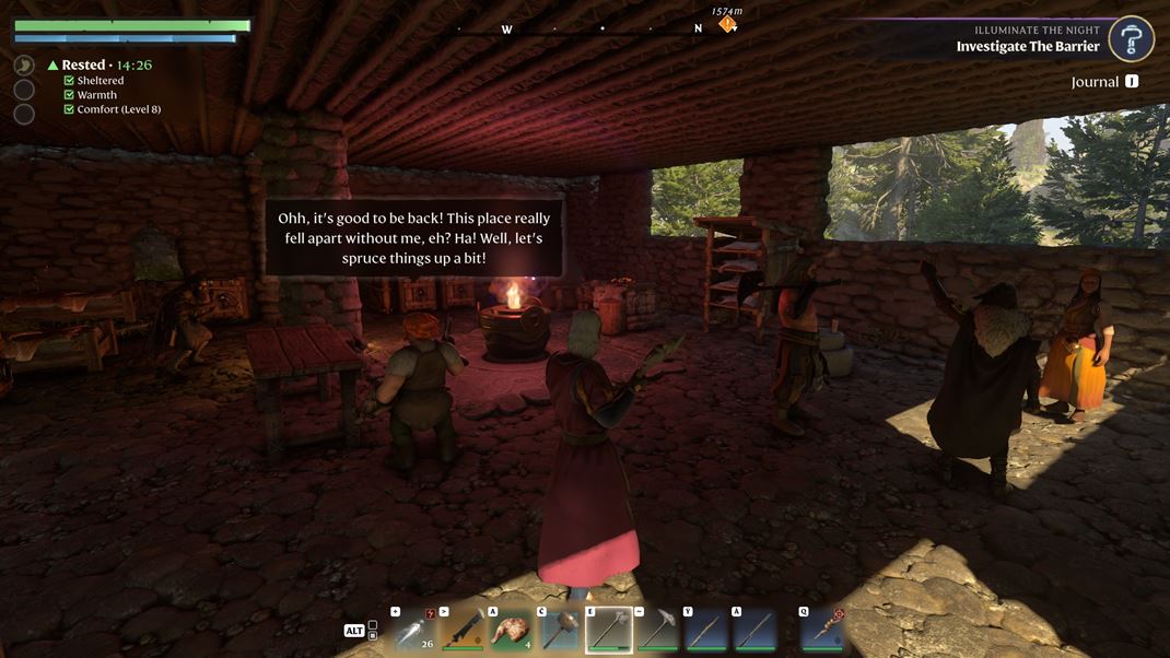 Enshrouded Vo vlastnoru�ne postavených príbytkoch mô�ete vyvola� mno�stvo nápomocných NPC postáv.