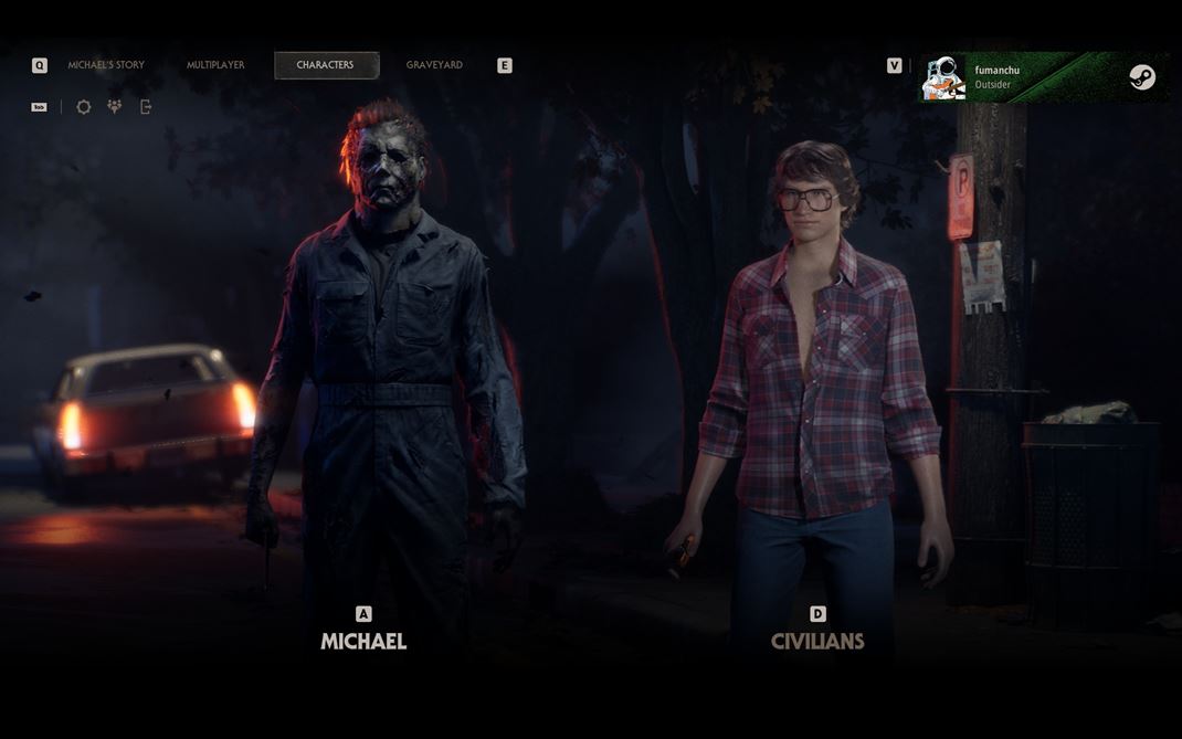 Halloween: The Game Na výber budete slu�ný sortiment civilistov a rôznych verzií Michaela.