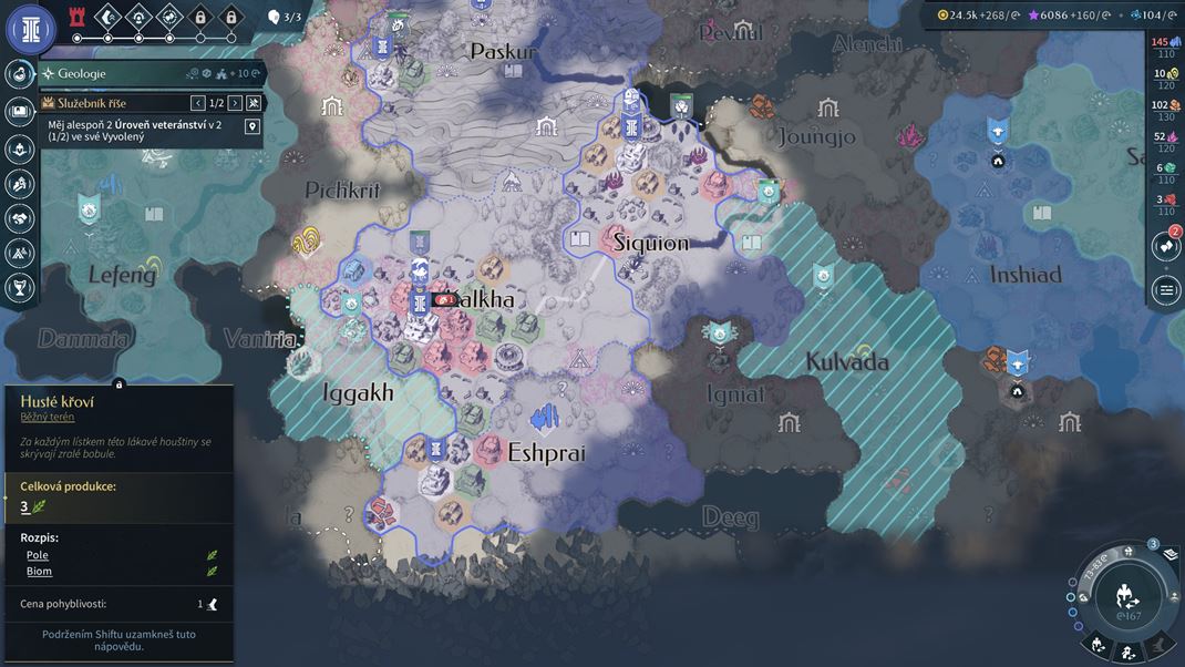 Endless Legend 2 Mapa sa dá odzoomova� a� do úplne iného strategického preh�adu.