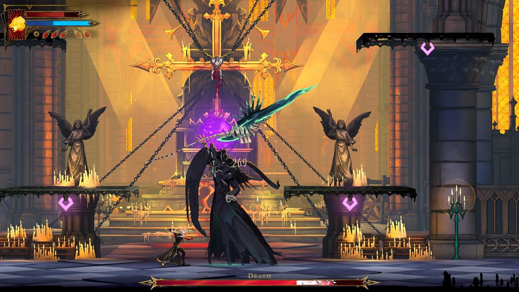Castlevania: Belmont's Curse Smr� je nepovinný boss, ale bude lep�ie, ke� sa jej postavíte v súboji.
