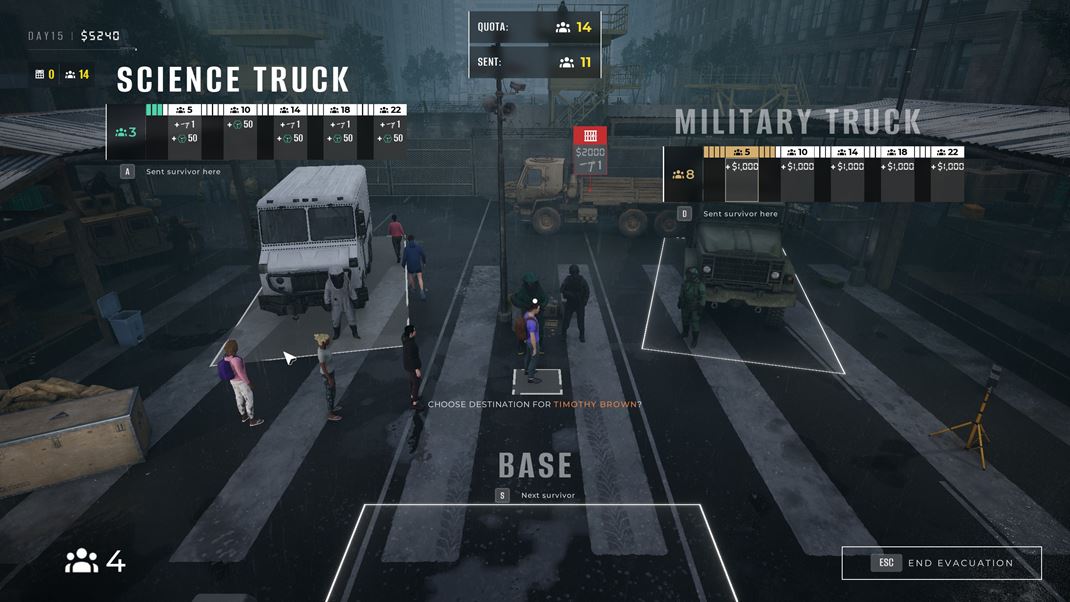 Quarantine Zone: The Last Check Zdrav�ch pre�iv��ch v ur�it�ch etap�ch posielate pre� zo z�ny autami.