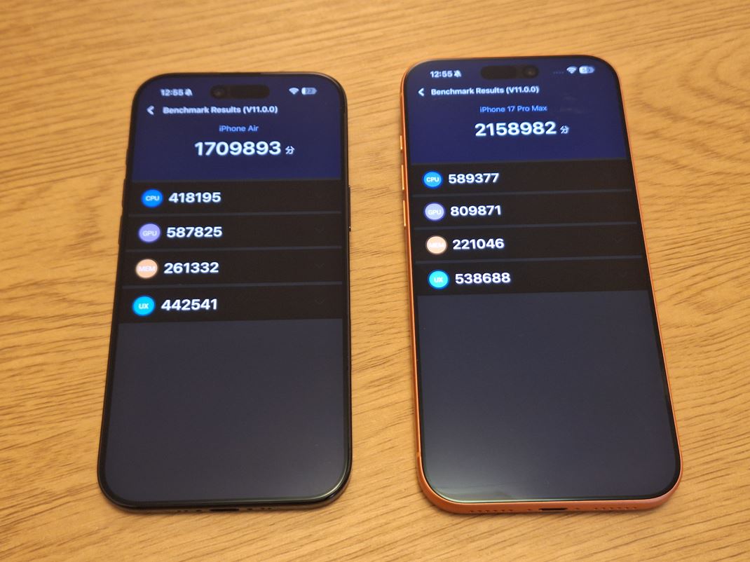 iPhone Air Porovnanie s iPhone 17 Pro Max