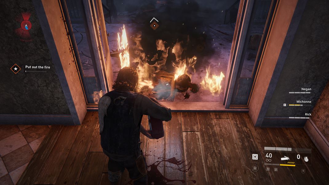 World War Z x The Walking Dead Hasenie je chv��ku z�bavn�, potom u� otravn� a pr�stroj zaber� slot ur�en� na �a�k� zbra�.