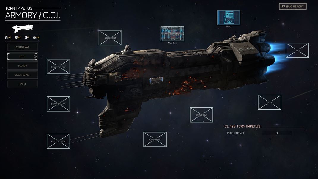 MENACE TCRN Impetus je opera�nou z�klad�ou pre v�etky misie.