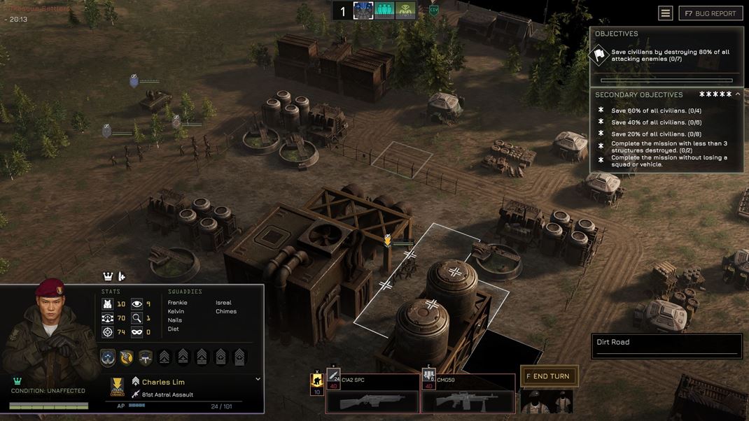 MENACE Niekedy je lep�ie jednotky zo za�iatku misie rozdeli�.