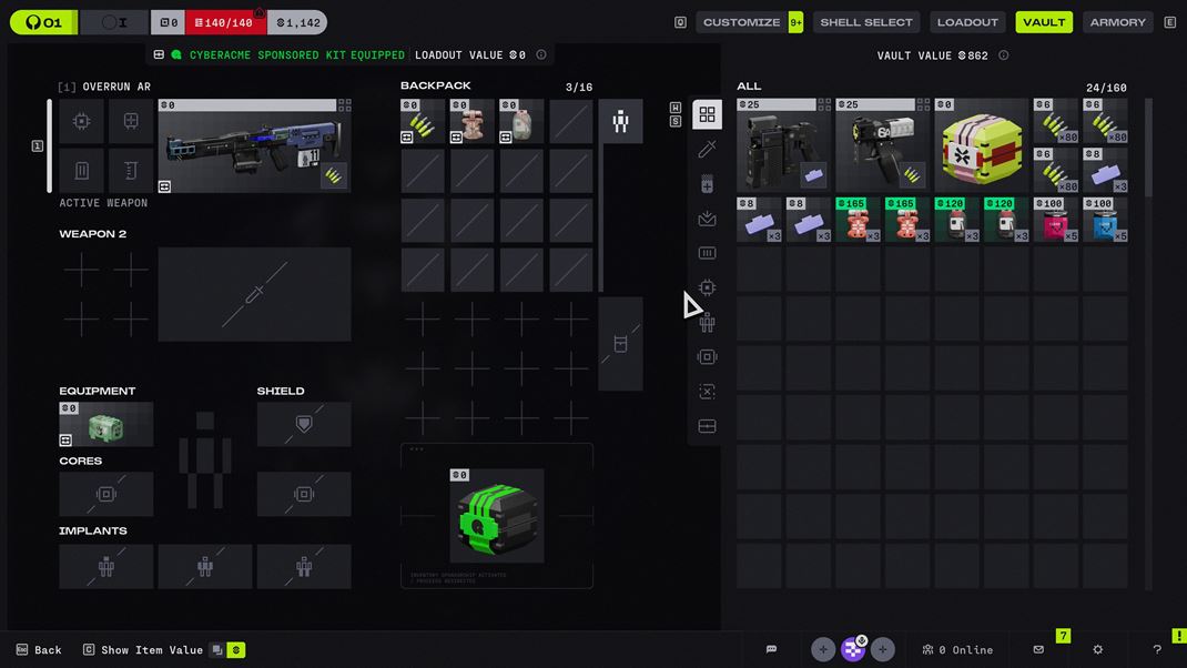 Marathon �o je v hre nepreh�adn�, s� v�etky menu a invent�re.