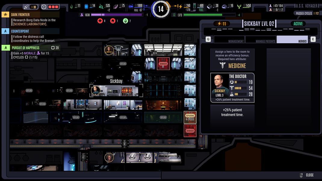 Star Trek: Voyager - Across the Unknown Ke� do miestnosti prirad�te odborn�ka, zv��i sa jej efektivita.