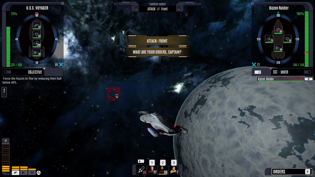 Star Trek: Voyager - Across the Unknown Ke� v�etko ostatn� zlyh�, na rad prich�dzaj� s�boje.