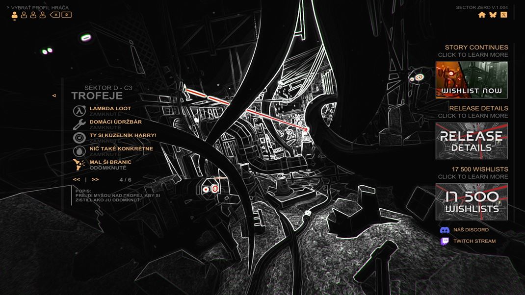 Sector Zero Sloven�ina a slovensk� meme�k� v popisoch trofej� s� fajn.