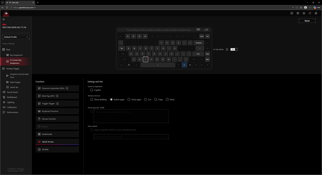 ROG Falchion Ace 75 HE