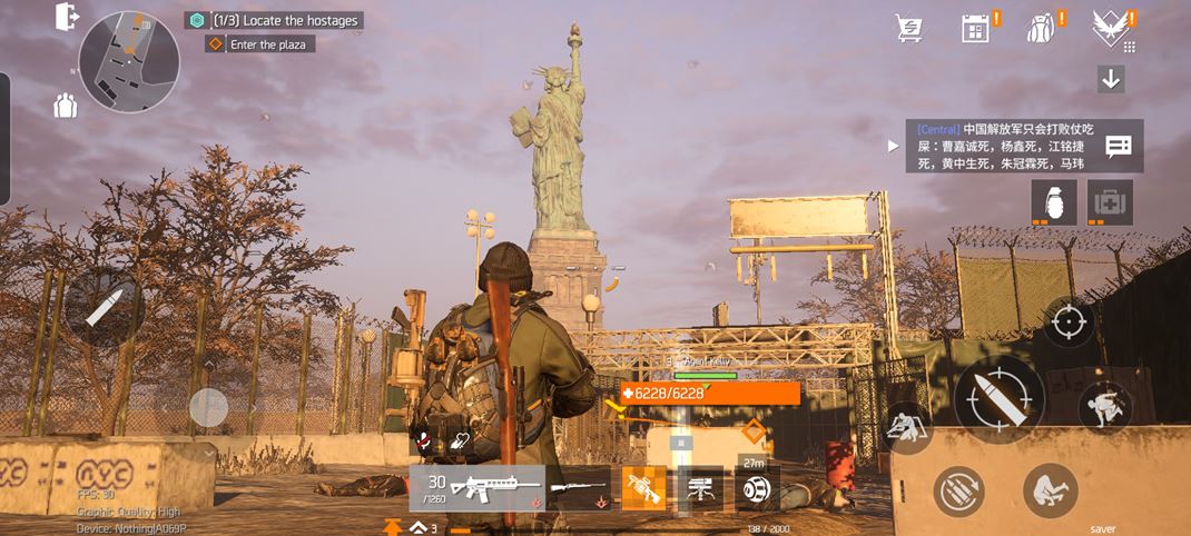 The Division: Resurgence Boj pri Soche slobody nech�ba.