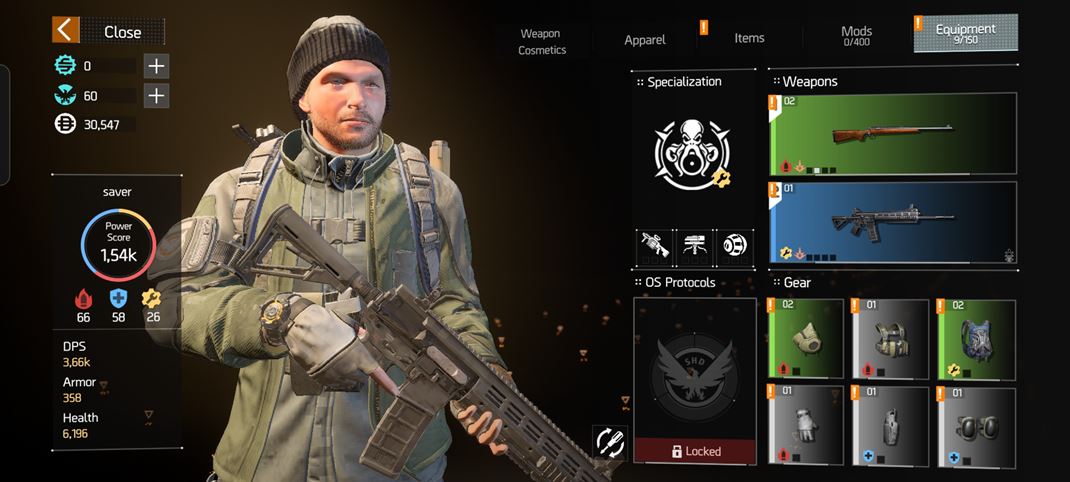 The Division: Resurgence Postavu si postupne vybavujete st�le lep��mi zbra�ami.