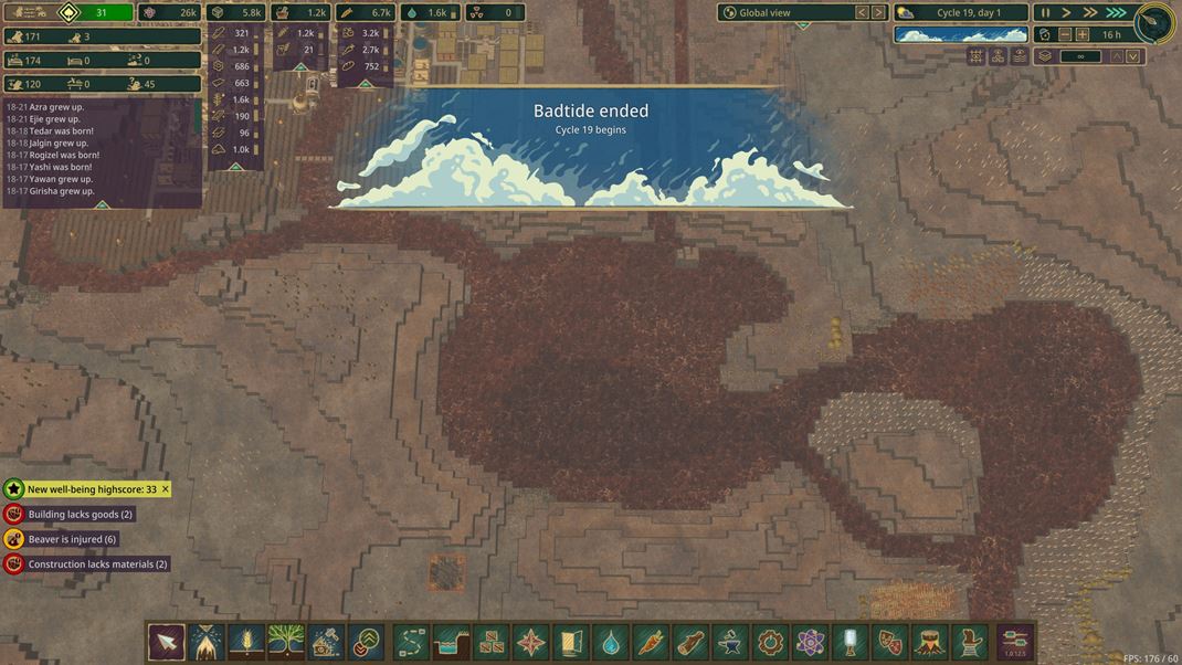 Timberborn Na toxick� vodu si treba da� pozor.