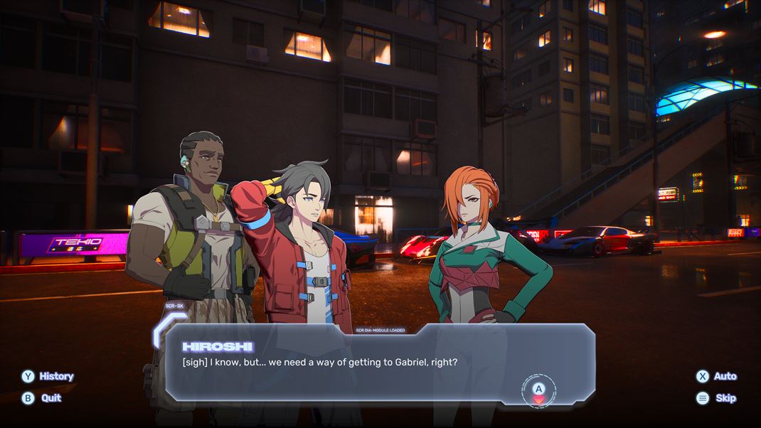 Screamer V��ina pr�behu je pod�van� statick�mi obrazovkami