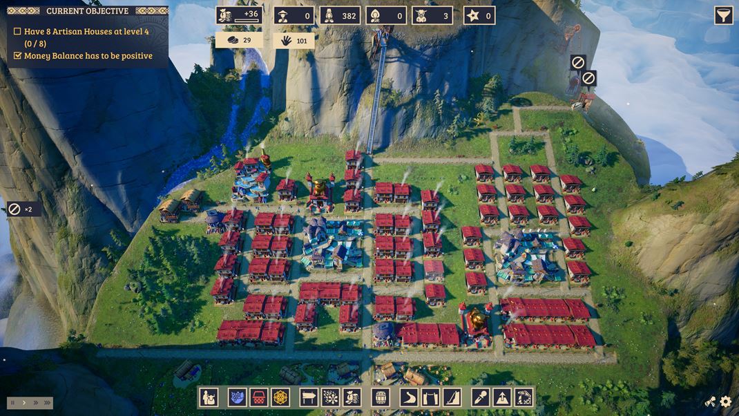 Laysara: Summit Kingdom Samostatn� v�zvy vy�aduj� splnenie zadan� so s�a�en�mi podmienkami. Tu si napr�klad mus�te vysta�i� len s kastou remeseln�kov.