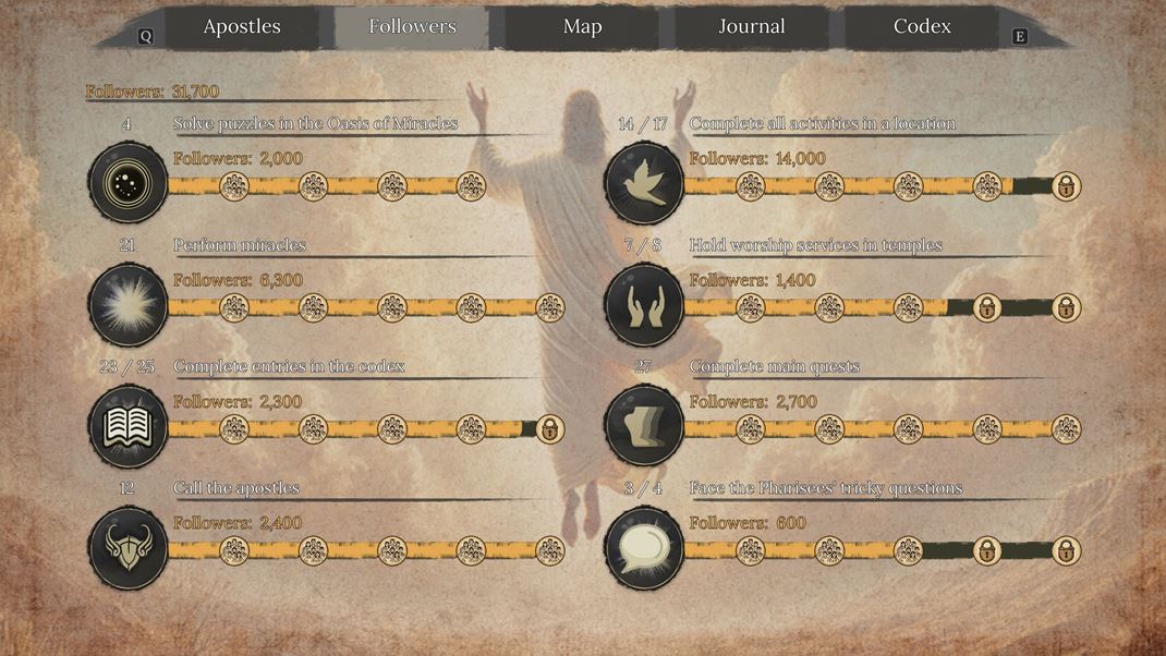 I Am Jesus Christ V� progres sa zaznamen�va a aktivity s�  pomerne pestr�.