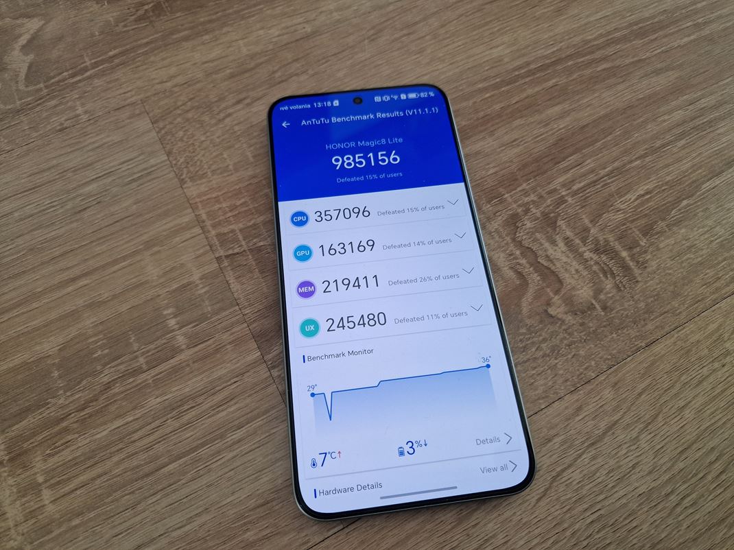 Honor Magic8 lite Snapdragon 6 Gen 4 pon�ka prekvapivo dobr� v�kon. Niekedy to bol lowend, teraz ide bl�zko Snapdragonu 7