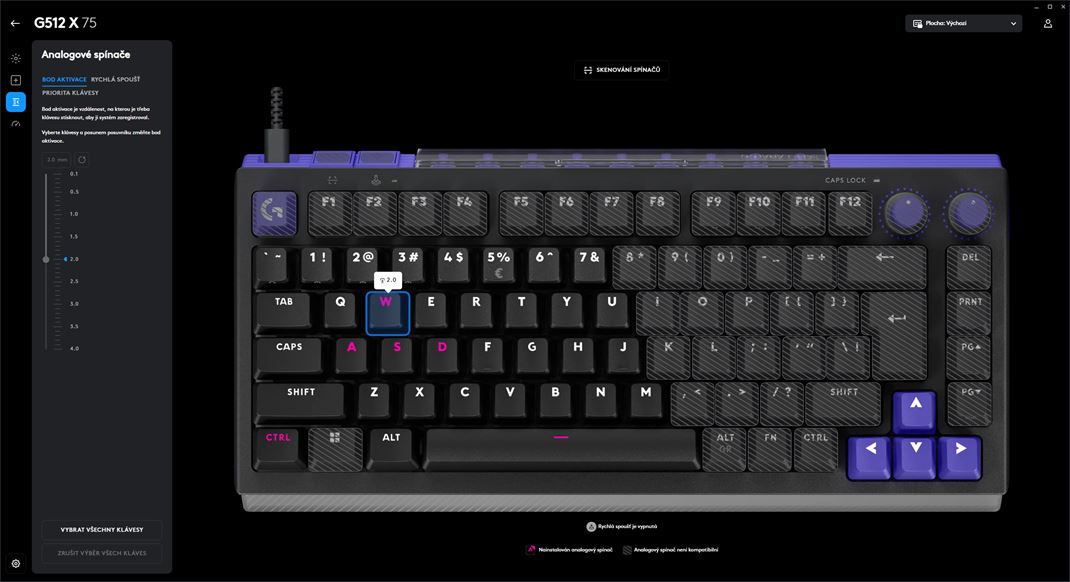 Logitech G512 X 75 hern� kl�vesnica 