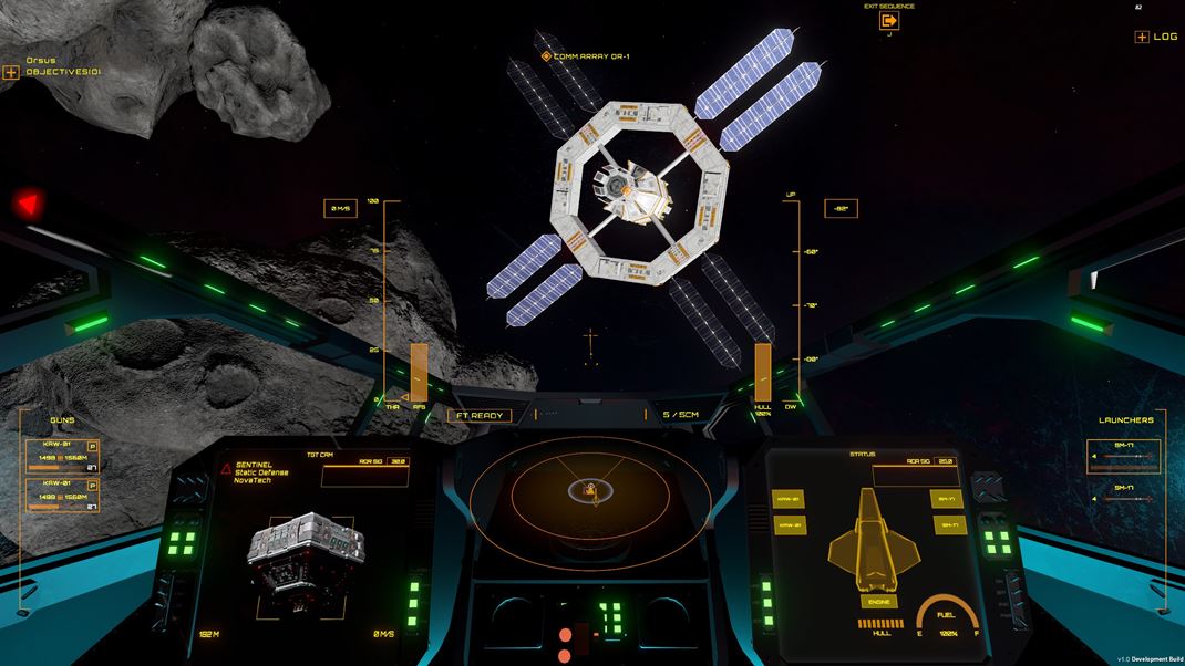 Space Reign St�ha�e ovl�date z poh�adu prvej osoby.