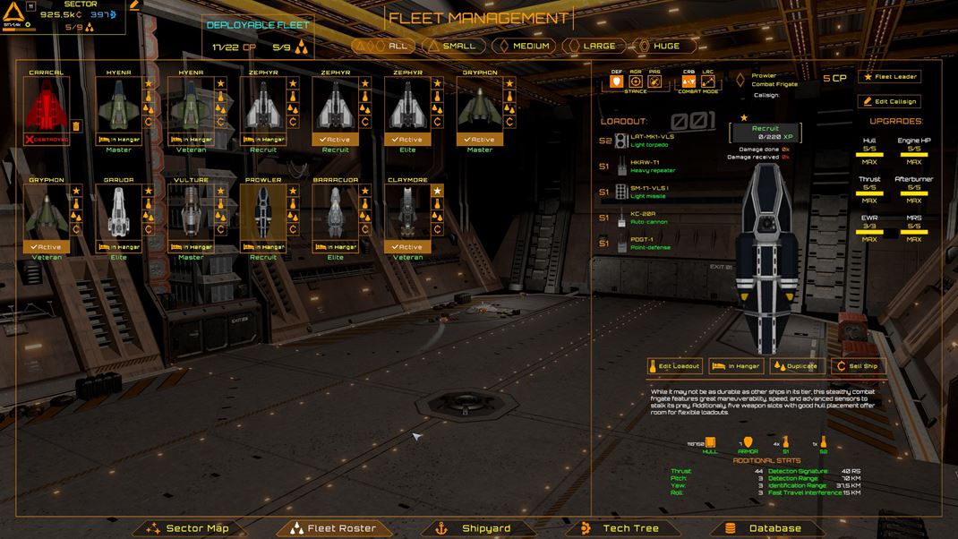 Space Reign Limit na po�et lod� a po�et CP diktuje obmedzenia pre va�u flotilu.