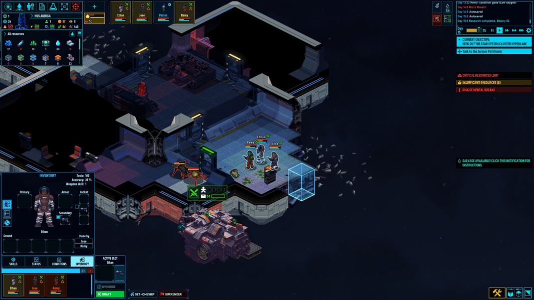 Space Haven Preh�ad�vanie vrakov je z�bava, ale v��inou tam mus�te �eli� vesm�rnym potvor�m.