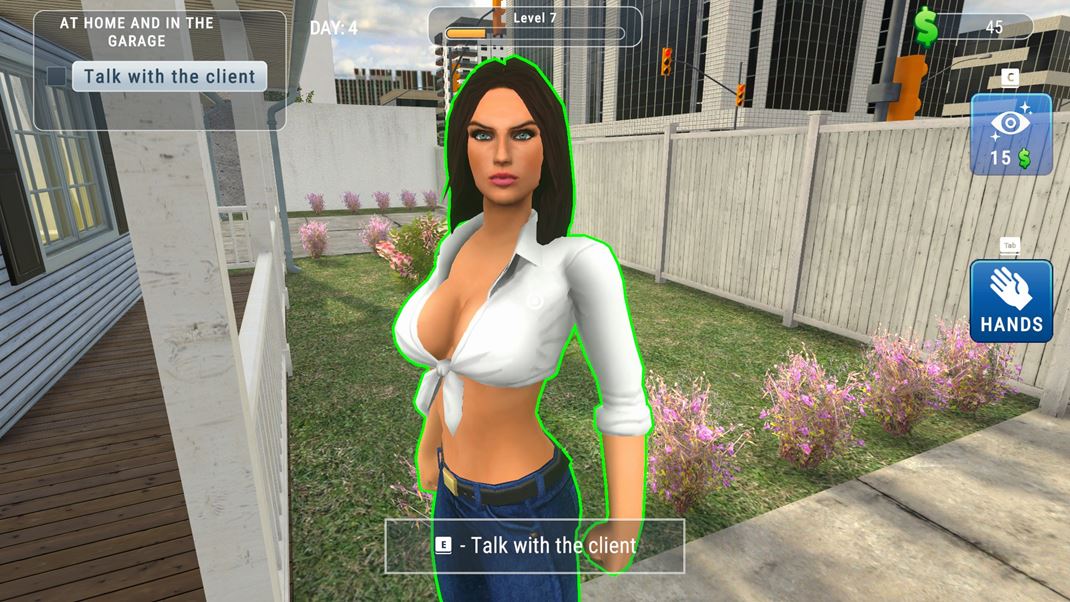 House Cleaner Simulator Teta s v�strihom potrebuje pom�c� v dome. Aj v gar�i. Dostal som poriadne zaplaten�.