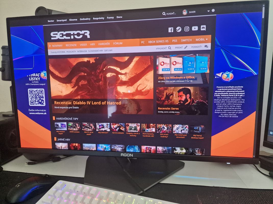 AOC AG326UZD2 - 4K/240Hz OLED