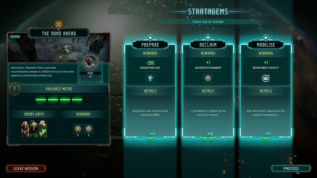 Warhammer 40,000: Mechanicus II Stratagems v�m pom��u, ale z�rove� budete musie� bojova� proti v���m po�tom nepriate�ov. 