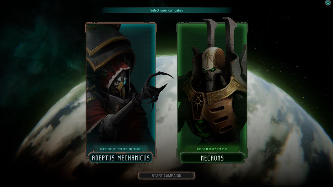 Warhammer 40,000: Mechanicus II M�te na v�ber bu� kampa� za Adeptus Mechanicus, alebo nekronov. 