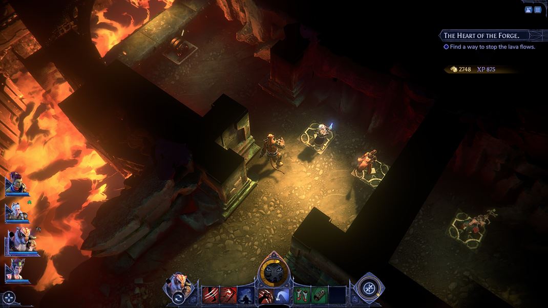 Terrinoth: Heroes of Descent Ob�as treba nie�o aktivova�, napr�klad tak, �e postavy umiestnite na sp�na�e.