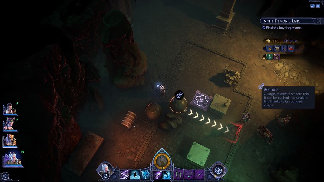 Terrinoth: Heroes of Descent Nen�ro�n� hlavolamy s� zalo�en� hlavne na pos�van� g�� a kociek.
