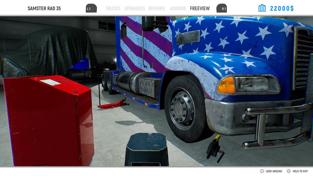 Truck Driver: The American Dream Vylep�ovanie kami�nu znamen�: k�pil lep�ie, koles�, prevodovku alebo motor. A p�r vizu�lnych �prav.