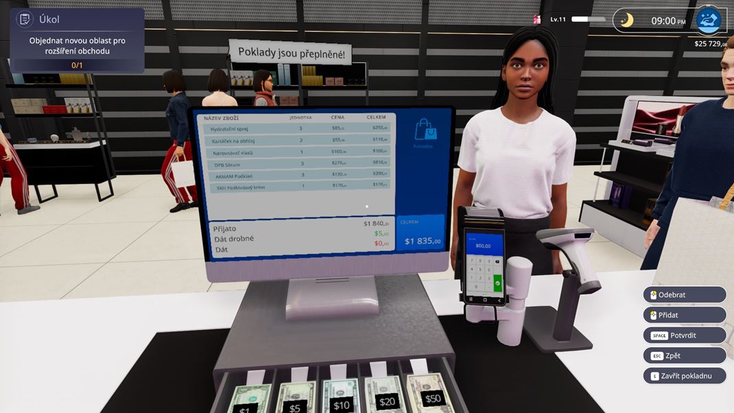 Beauty Store Simulator Za kasou sa mô�ete te�i� z postupne narastajúceho bankového konta.