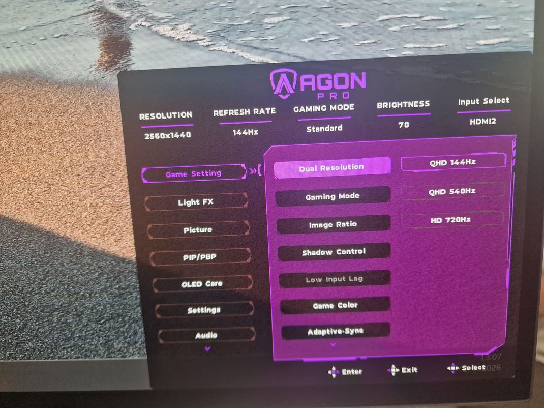 AOC Agon 277QKDC - 540Hz OLED monitor 