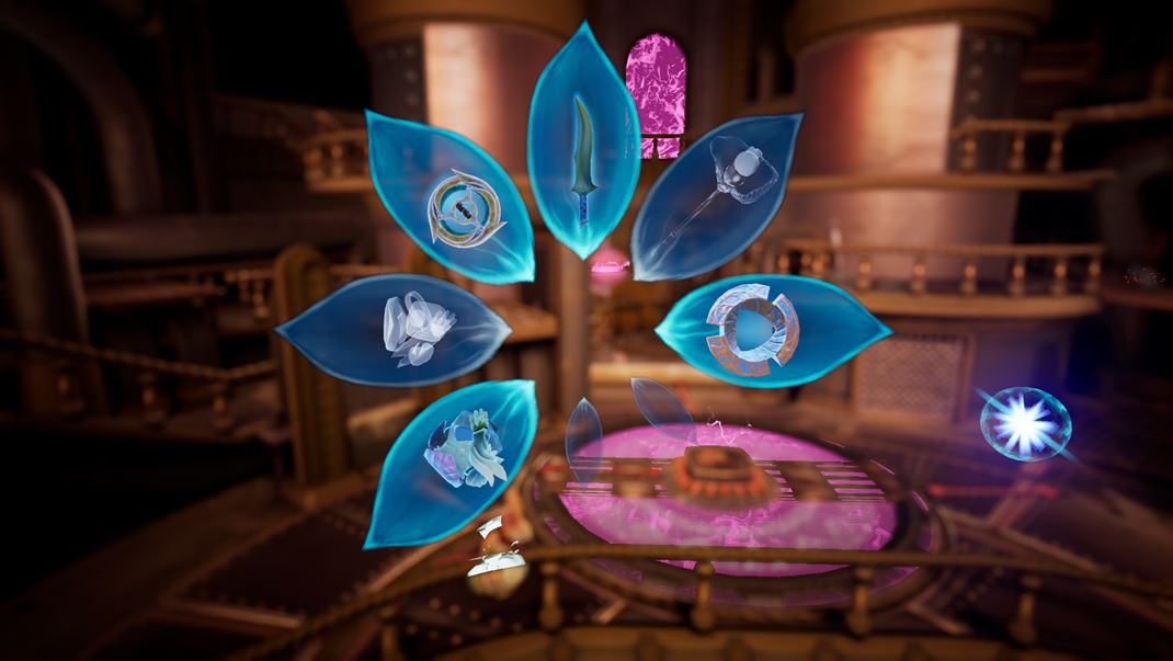 Moss: The Forgotten Relic V hre je aj invent�r, aj ke� trochu zbyto�n�...