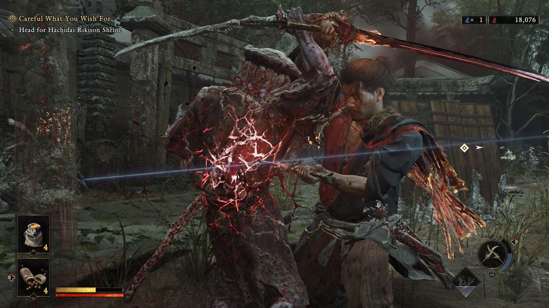 Onimusha: Way of the Sword Anim�cie v boji s� ��asne spracovan�.