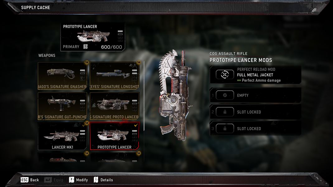 Gears of War: E-Day Zn�me zbrane nech�baj�, niektor� e�te v prototypoch, a prid� sa aj vylep�ovanie n�sadami.