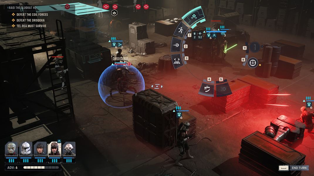 STAR WARS Zero Company Ve�mi �asto bojujete proti droidom a ob�as je medzi nimi aj Droideka.